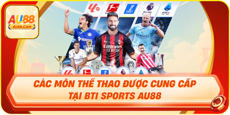 Các môn thể thao được cung cấp tại bti sports au88